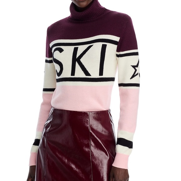 NWT Perfect moment schild ski sweater in pink/burgundy - Picture 1 of 14